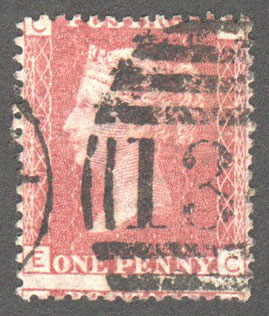 Great Britain Scott 33 Used Plate 119 - EC - Click Image to Close